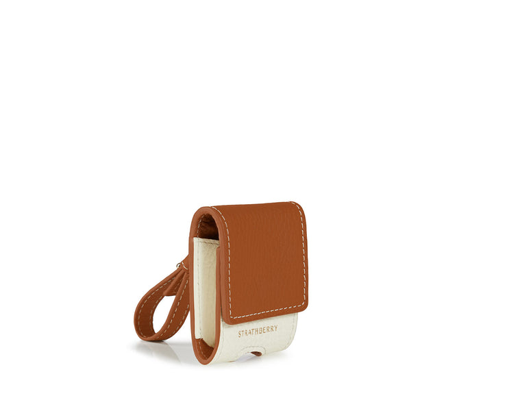 AirPod Pouch - Vanilla/Tan