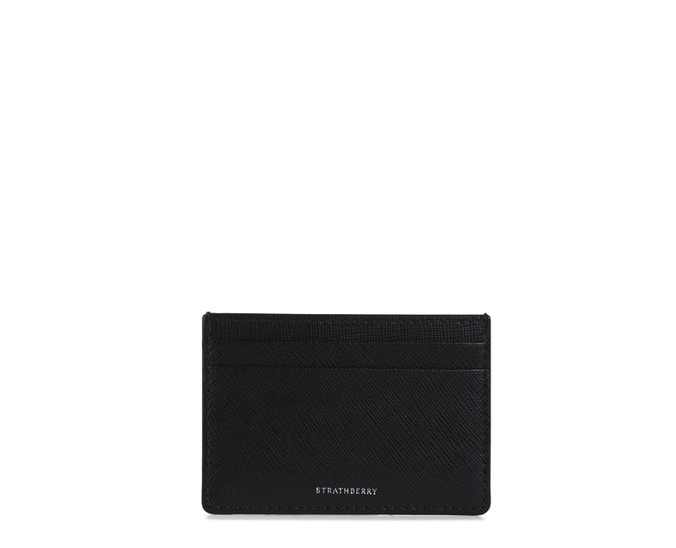 Cardholder - Crosshatch Leather Black