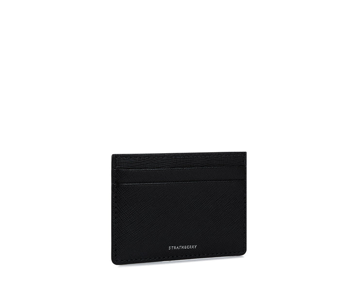 Cardholder - Crosshatch Leather Black