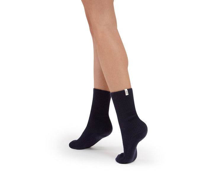 Cashmere Socks - Navy