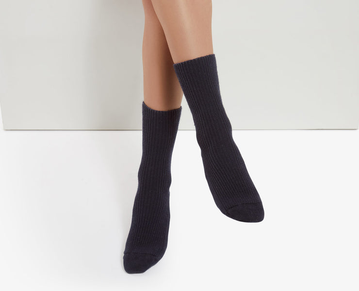 Cashmere Socks - Navy
