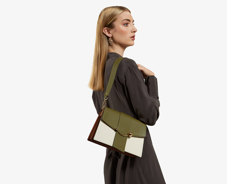 Crescent Shoulder - Bamboo/Vanilla/Chestnut