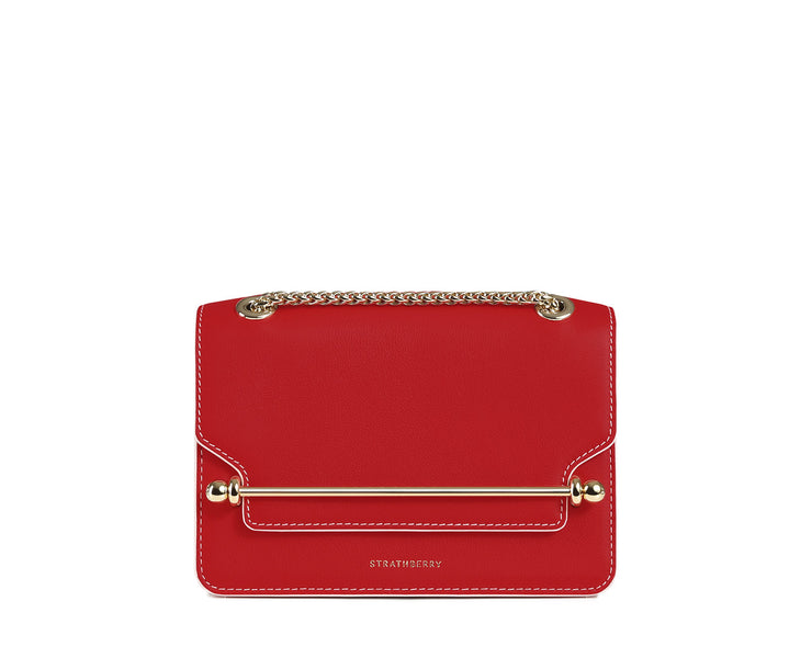 East/West Mini - Ruby with Soft Pink Edge