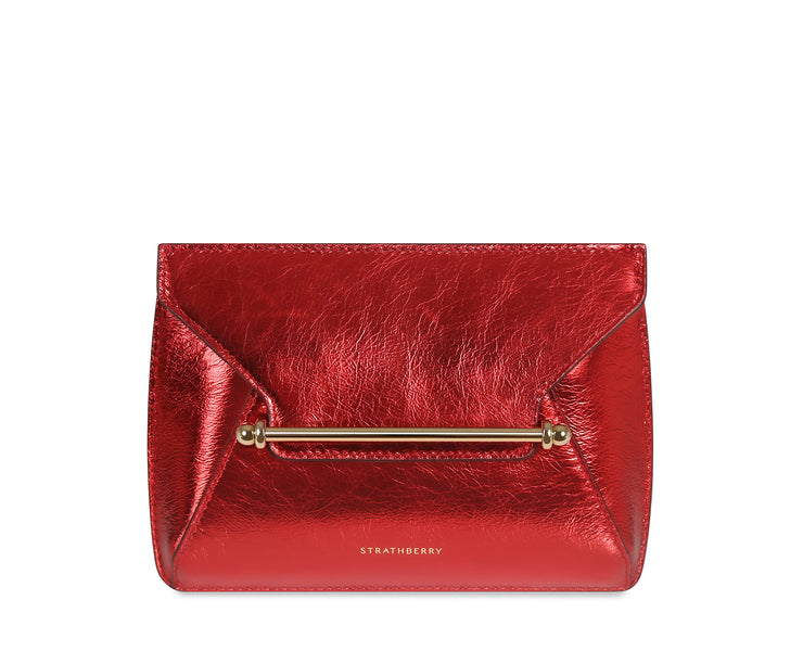Envelope Pouch - Metallic Red