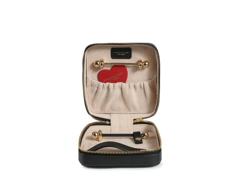 Rose Street Jewellery Box - Black Floral Embroidery