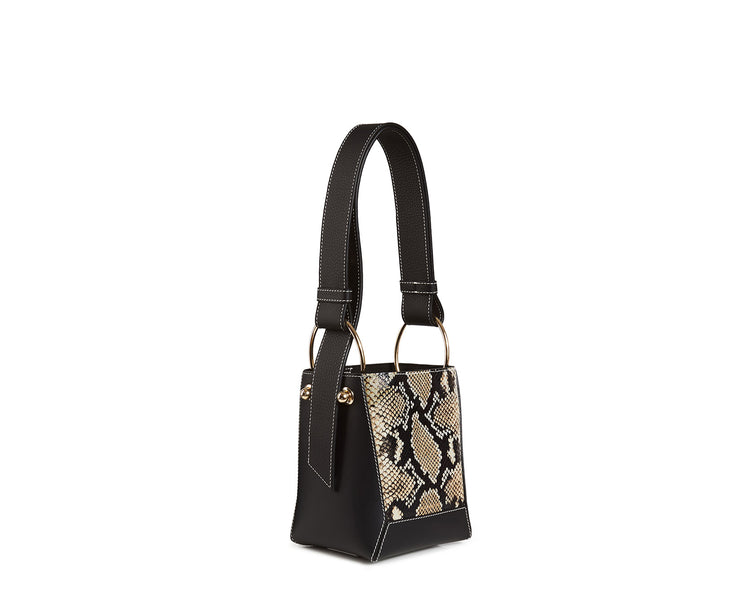 Lana Nano Bucket Bag - Black/Desert