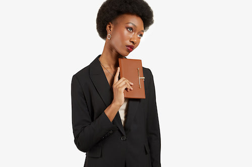 Large Melville Street Wallet - Chestnut/Bamboo/Vanilla