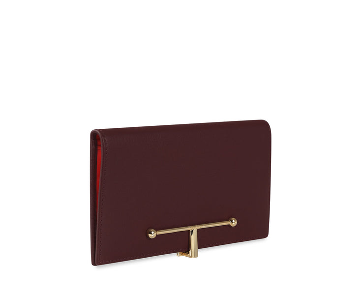 Large Melville Street Wallet - Burgundy/Tikki