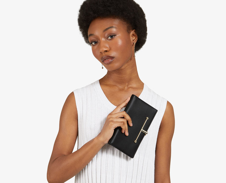 Large Melville Street Wallet - Diamond/Black