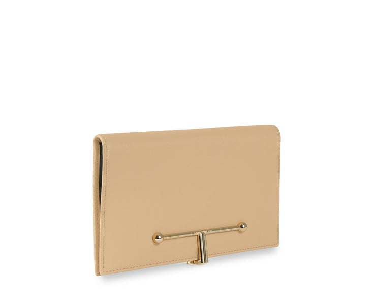 Large Melville Street Wallet - Latte/Vanilla/Navy