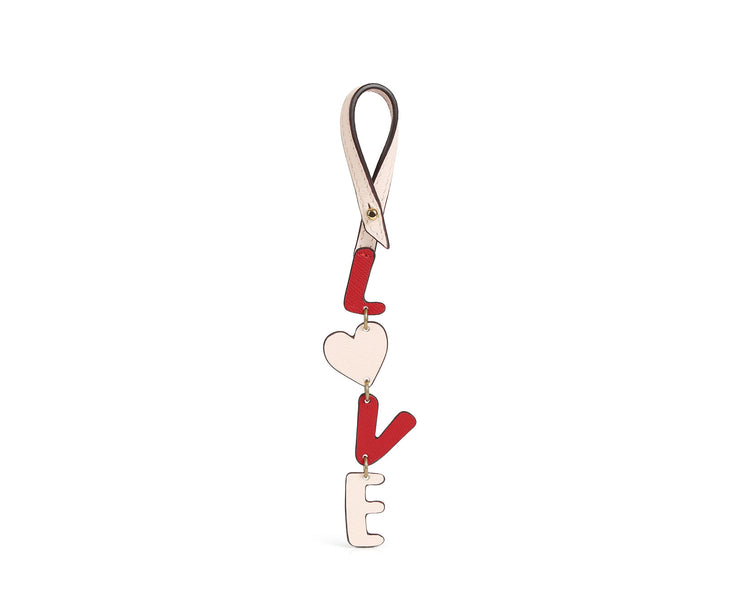 Bag Charm - Love Soft Pink/Cherry