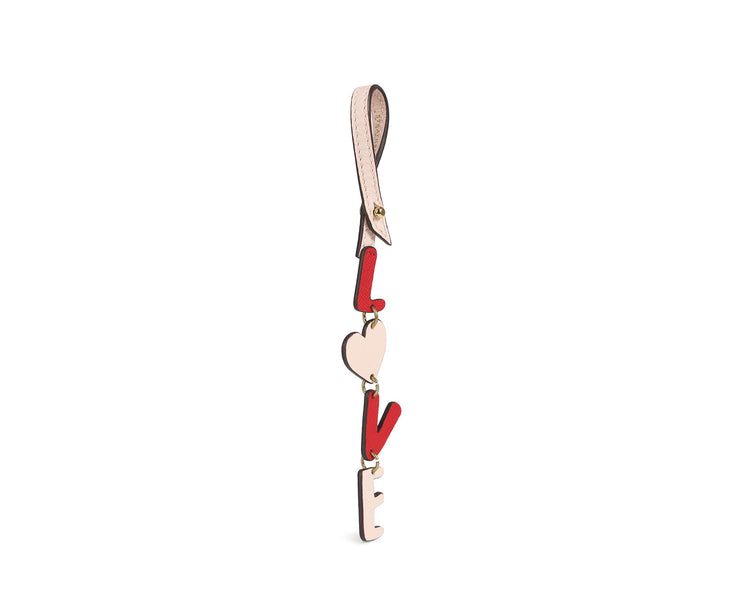 Bag Charm - Love Soft Pink/Cherry