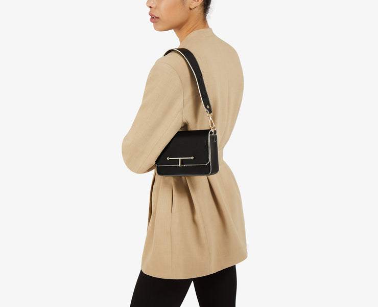 Melville Baguette - Black with Vanilla Edge
