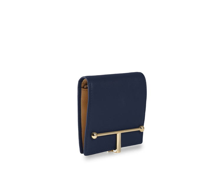 Melville Street Wallet - Navy/Latte