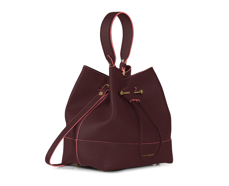 Lana Osette Midi - Burgundy with Lollipop Edge