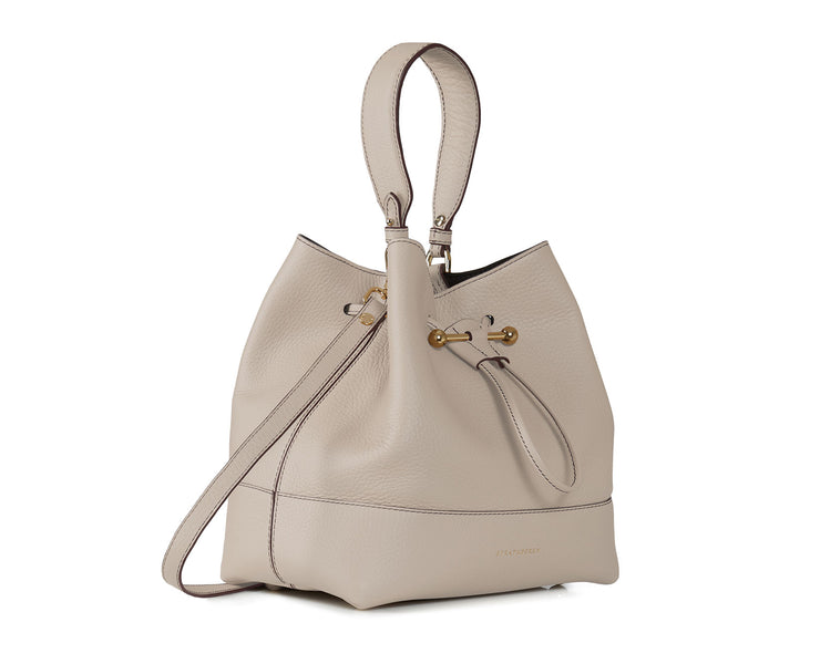 Lana Osette Midi - Mushroom with Burgundy Edge