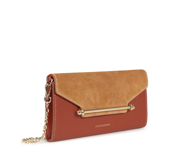 Multrees Chain Wallet - Suede Burnt Sienna/Caramel