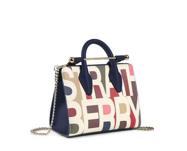 Strathberry Nano Tote - Multicolour Logo Print