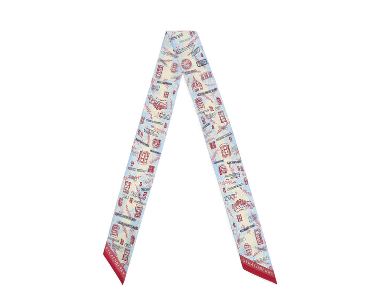Silk Neck Scarf - Edinburgh Edition Pink