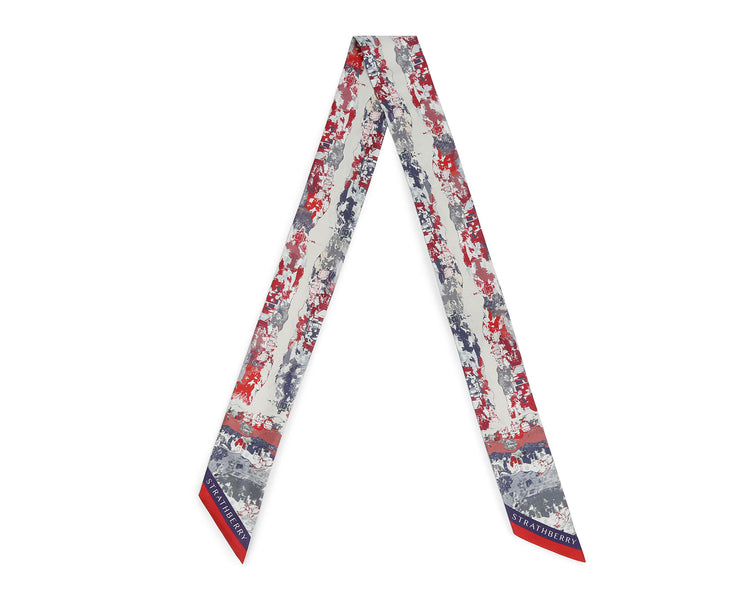 Silk Neck Scarf - Edinburgh Edition Red