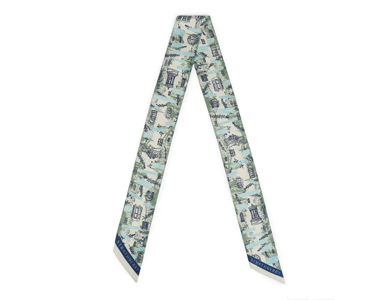 Silk Neck Scarf - Edinburgh Edition Green
