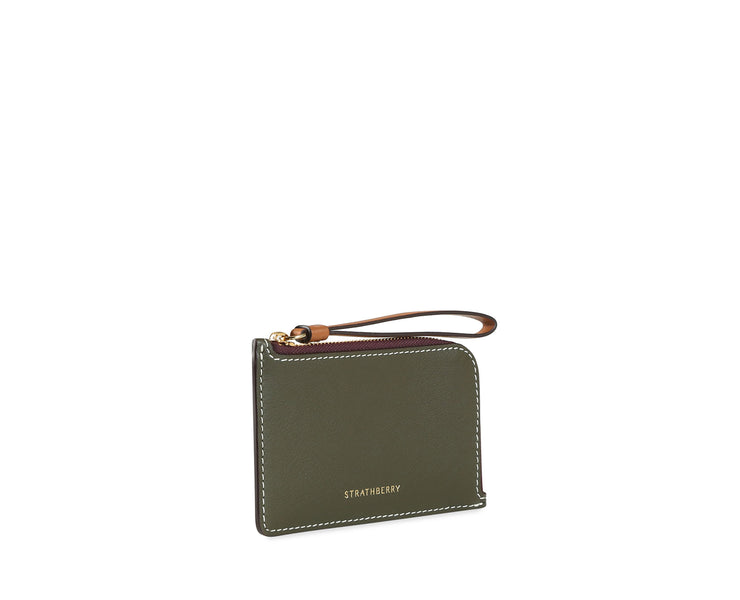 Princes Street Purse - Forest/Tan/Burgundy