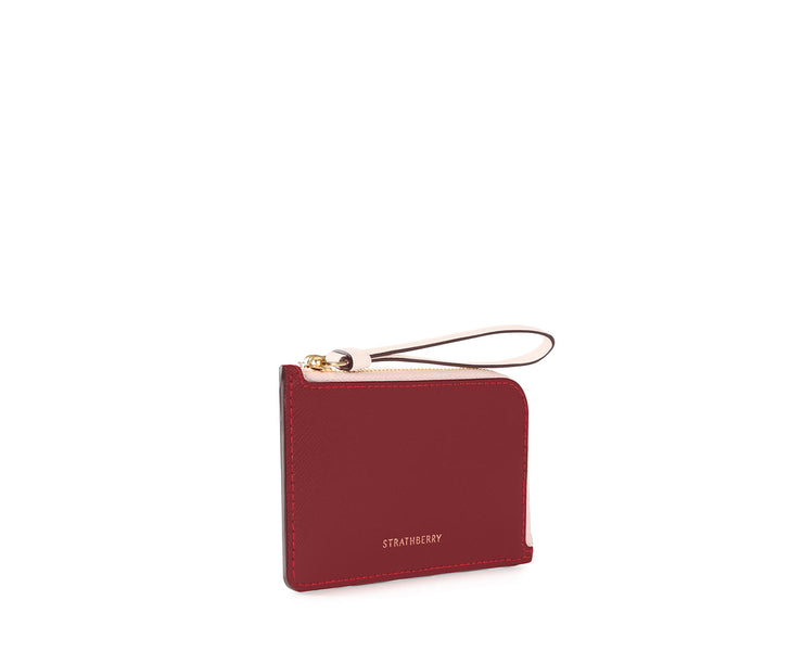 Princes St Purse - Claret/Soft Pink