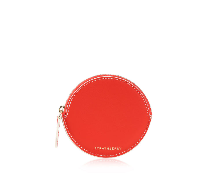 Round Coin Purse - Kiss with Vanilla Edge