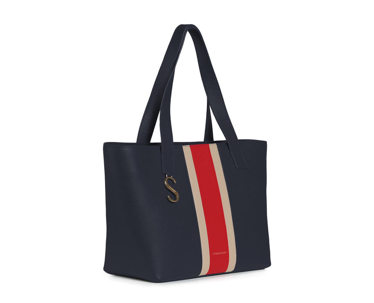 S Cabas - Navy Stripe