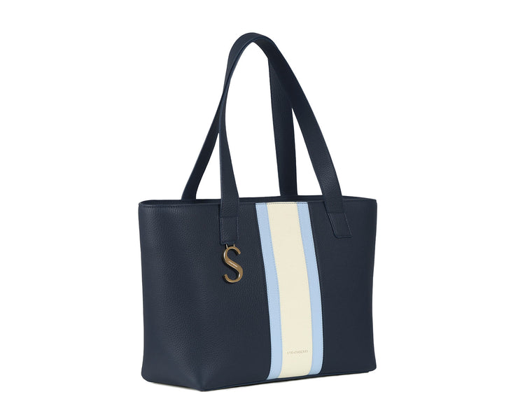 S Cabas - Navy/Sky Blue