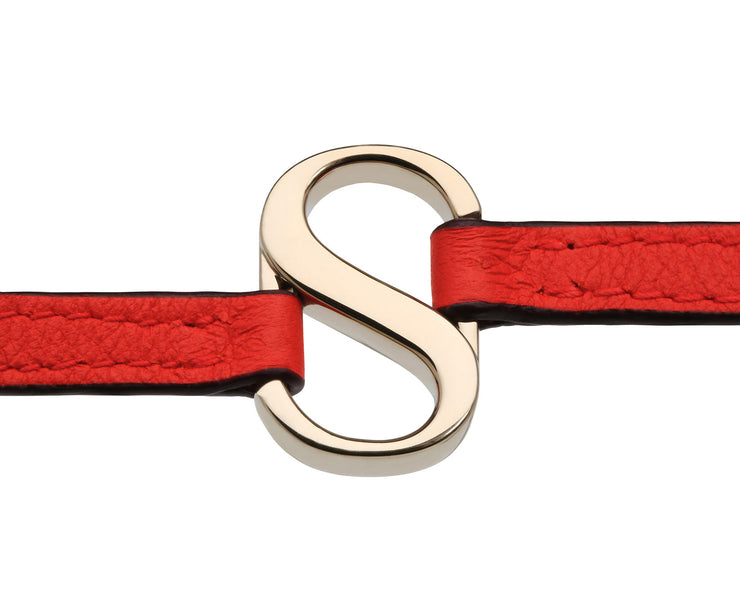 S Leather Bracelet - Kiss