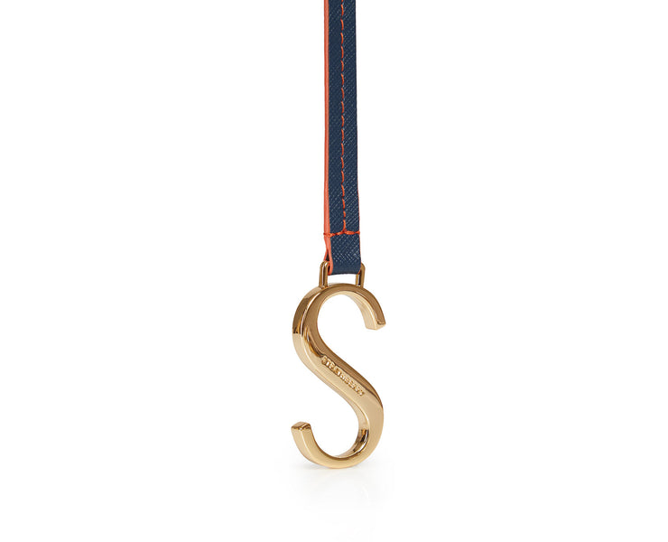 S Charm - Navy with Maple Edge