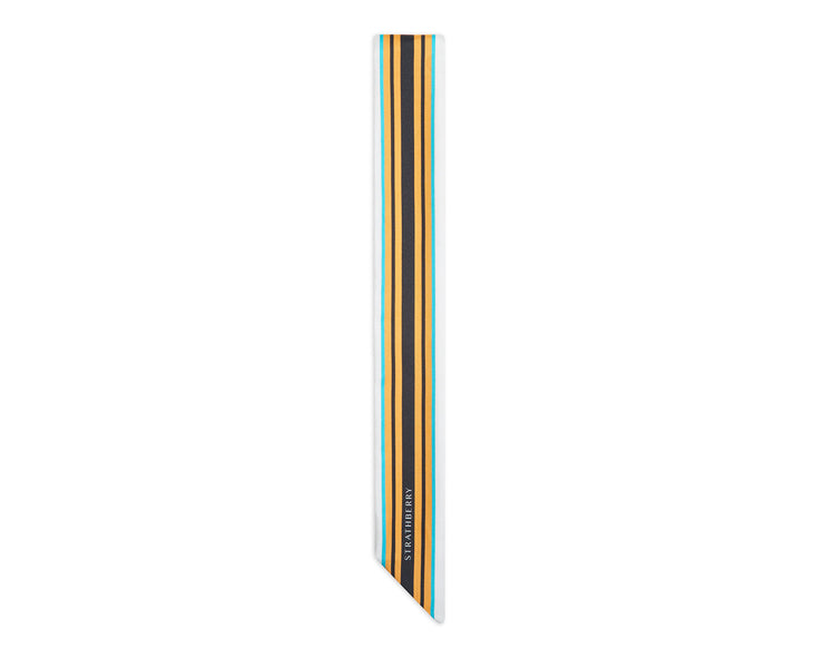 Silk Skinny Scarf - Summer Edition Striped