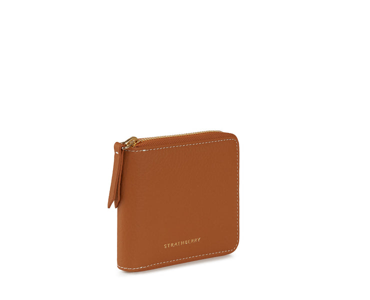 Rose Street Wallet - Tan with Vanilla Stitch