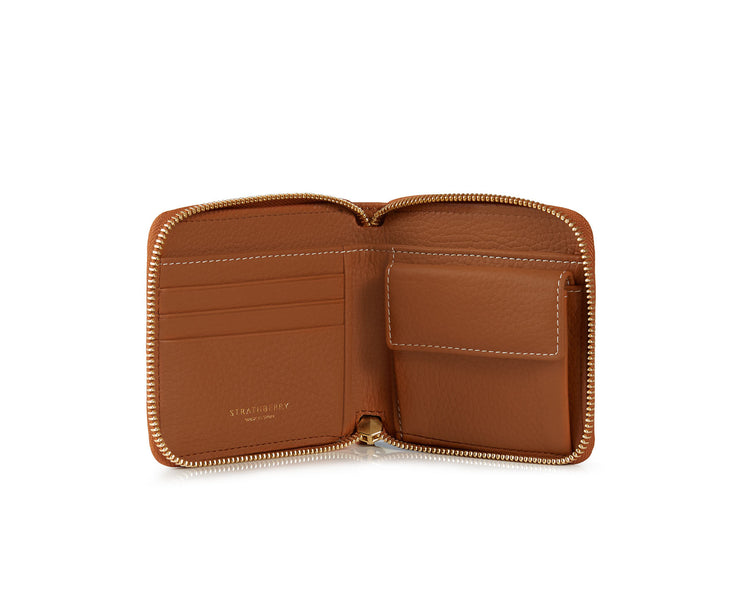 Rose Street Wallet - Tan with Vanilla Stitch