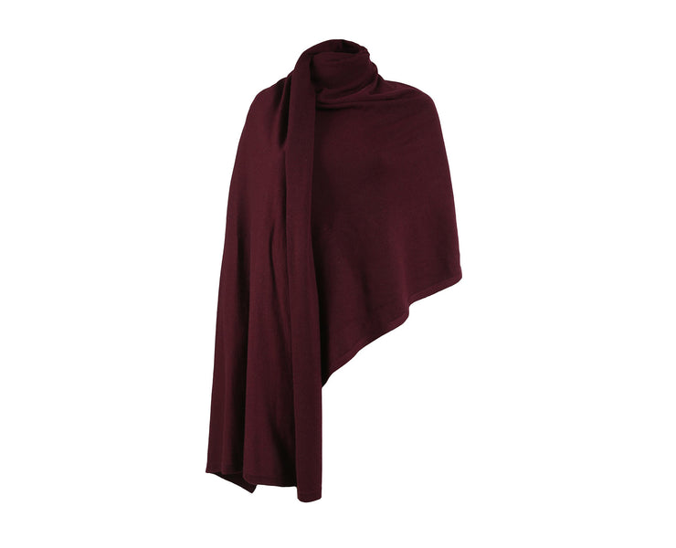 Cashmere Travel Wrap Set - Burgundy