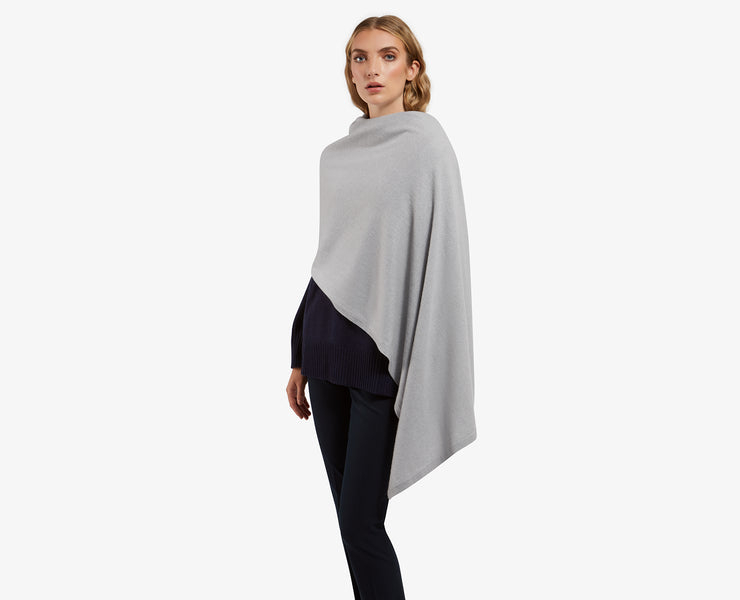 Cashmere Travel Wrap Set - Light Grey