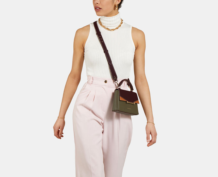 Trinity Mini - Forest/Burgundy/Tan
