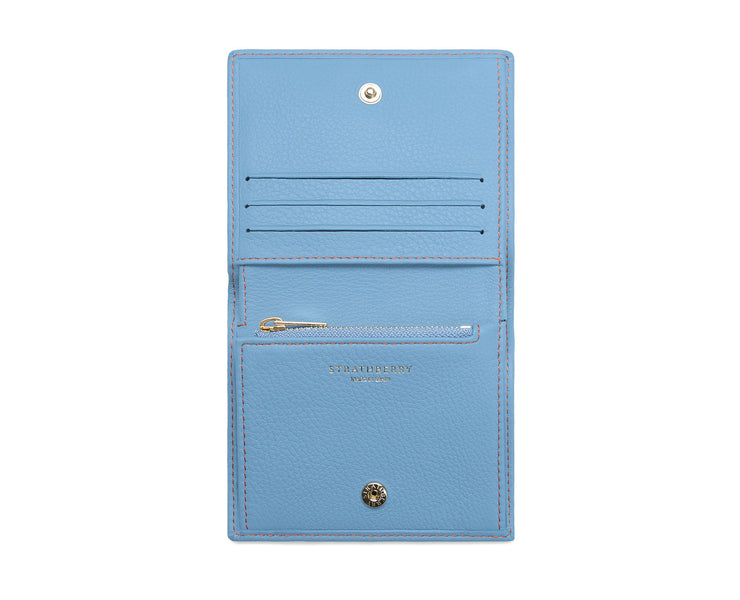 Walker Street Wallet - Alice Blue with Maple Stitch