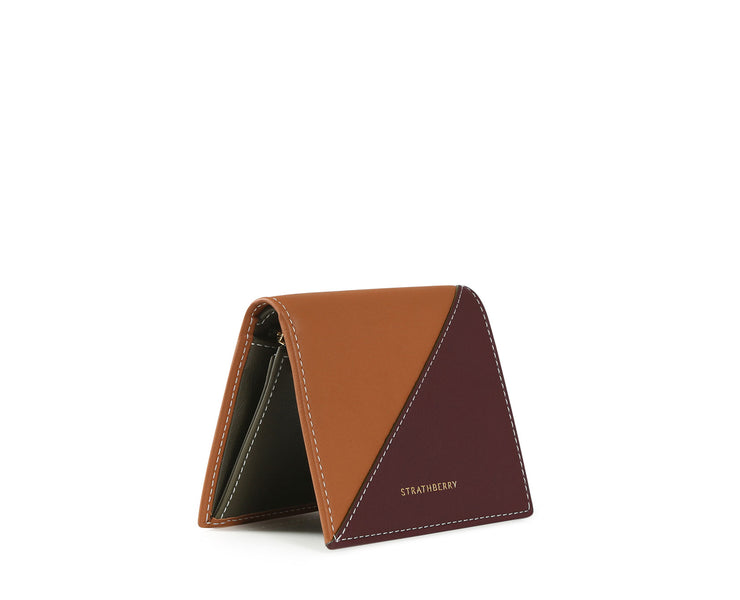 Walker Street Wallet - Tan/Burgundy/Forest
