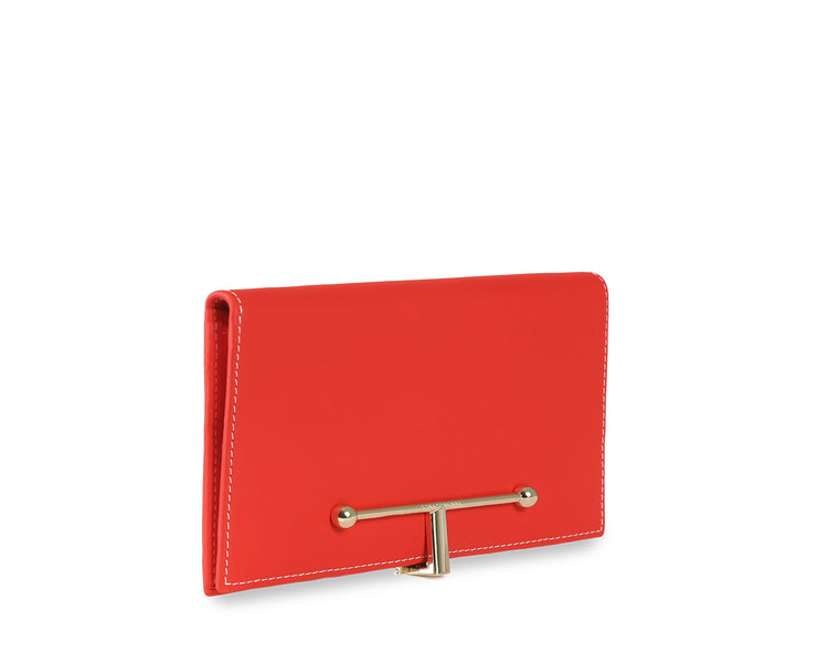 Large Melville Street Wallet - Kiss with Vanilla Stitch