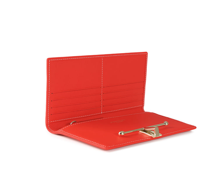 Large Melville Street Wallet - Kiss with Vanilla Stitch